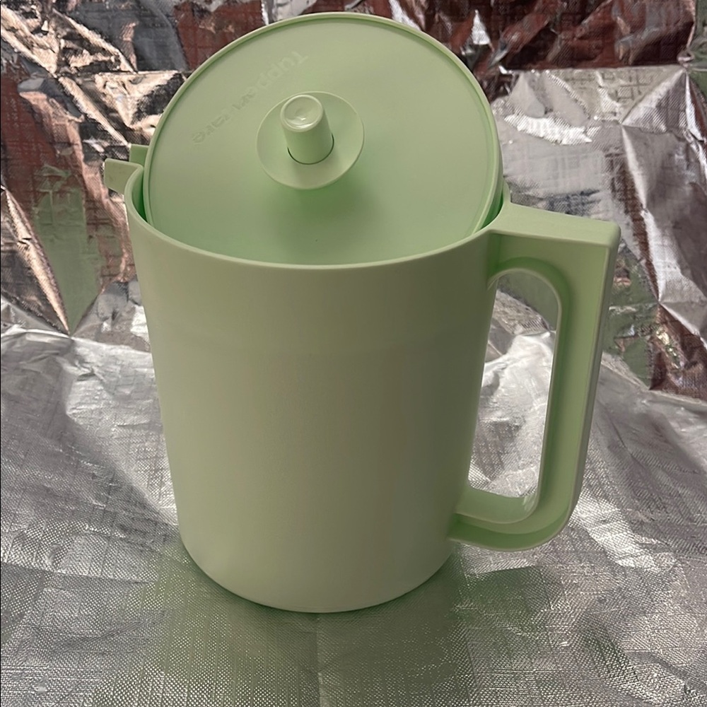 Green Pitcher with Lid